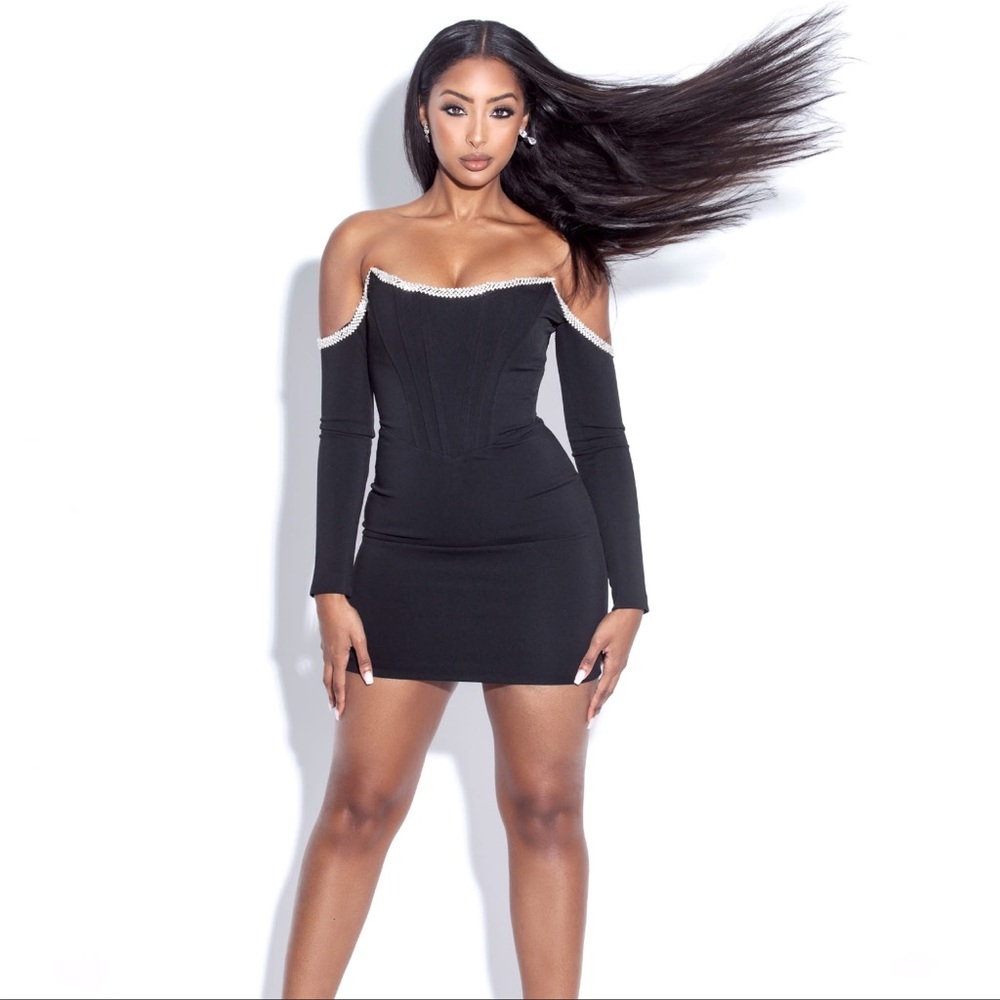 Albinadyla off the shoulders‎ dress